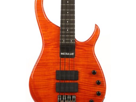 Modulus Quantum 4 Turbo Bass Orange Crush with 2Tek Bridge For Cheap