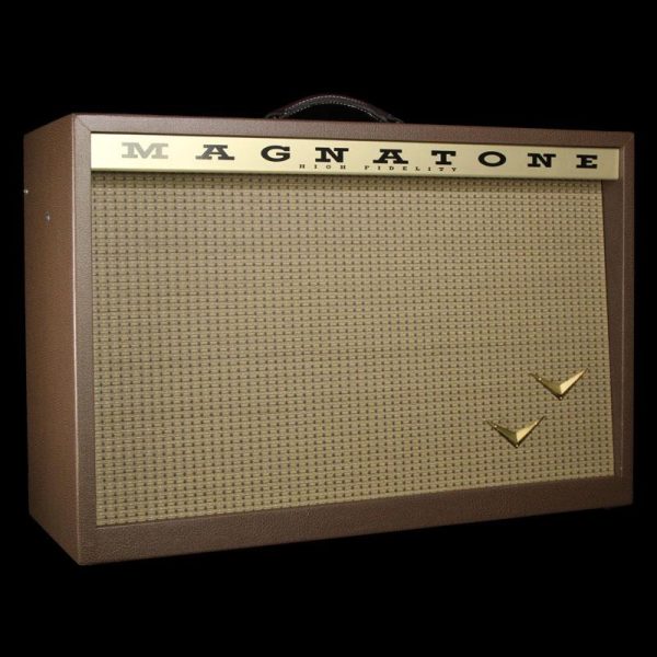 Magnatone Stereo Twilighter 2x12 Guitar Amp Combo Amplifier Brown For Discount