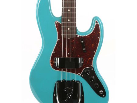 Fender Custom Shop 1964 Jazz Bass Roasted NOS Faded Taos Turquoise Online Hot Sale