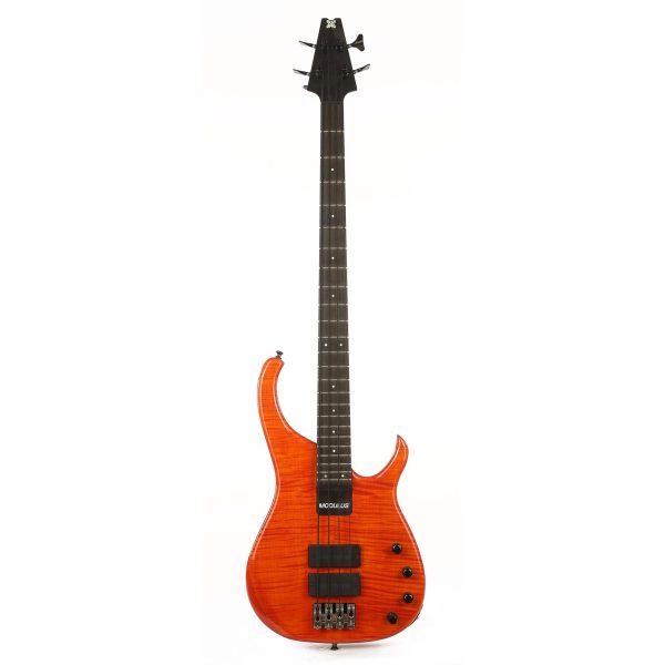 Modulus Quantum 4 Turbo Bass Orange Crush with 2Tek Bridge For Cheap