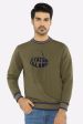 Olive Graphic Sweatshirt Online