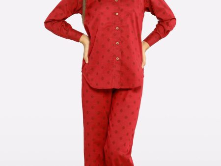 Maroon Stylised Teens 2PC For Discount