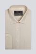 Cream Plain Formal Shirt on Sale