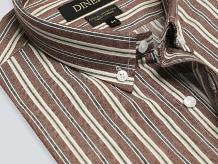 Multicolor Stripes Casual Shirt For Discount