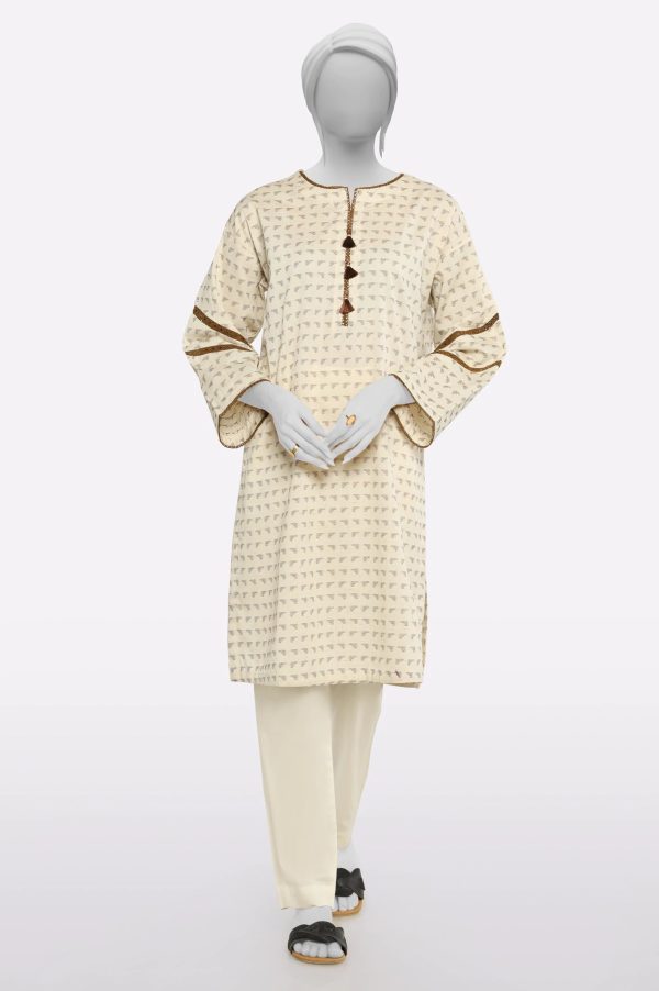 Ivory Stylised Kurti For Cheap