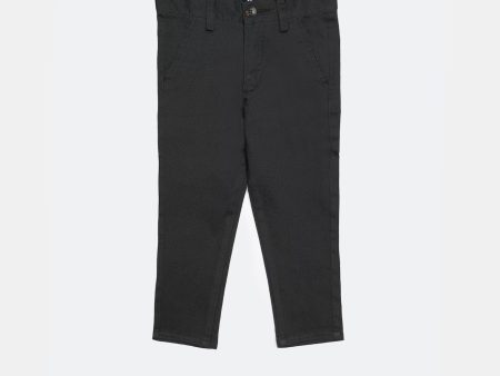 Charcoal Chino Trouser For Boys For Cheap