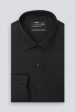 Black Stripe Textured Formal Shirt Discount