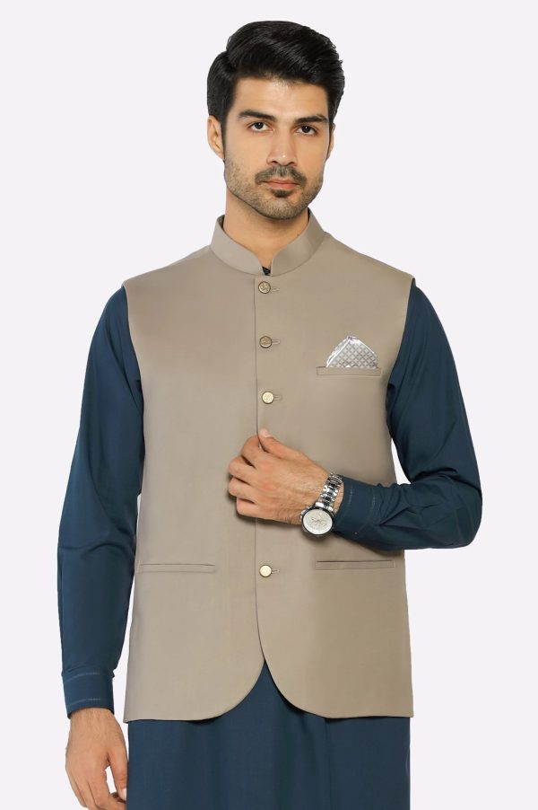 Light Brown Waistcoat For Discount