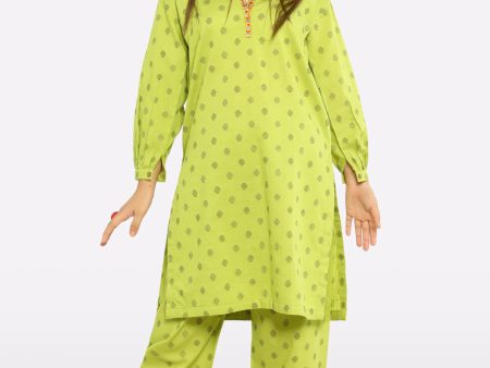 Light Green Stylised Girls 2PC Online Hot Sale