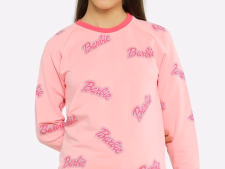 Barbie Printed Girls Sweatshirt For Discount