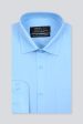 Blue Plain Formal Men Shirt Online Sale