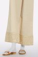 Beige Embroidered Trouser For Discount