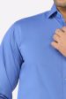 Dark Blue Plain Formal Shirt Hot on Sale