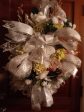 SOLD- One of a kind Handmade Wreath- White, Silver, Yellow on Sale