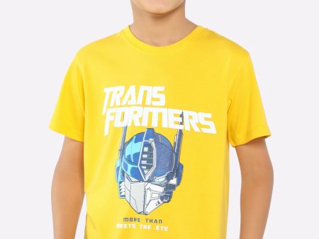 Transformers Printed T-Shirt Hot on Sale