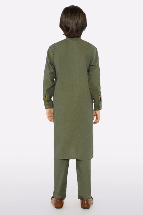 Dark Green Boys Kurta Pajama Online Sale