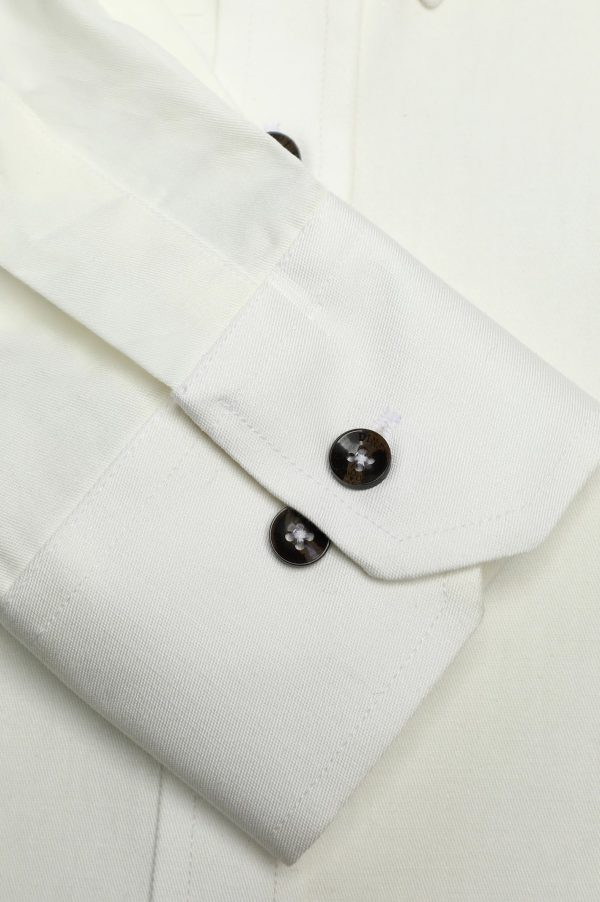 White Plain Casual Shirt Online Hot Sale