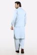 Light Blue Shalwar Kameez with Waistcoat Cheap