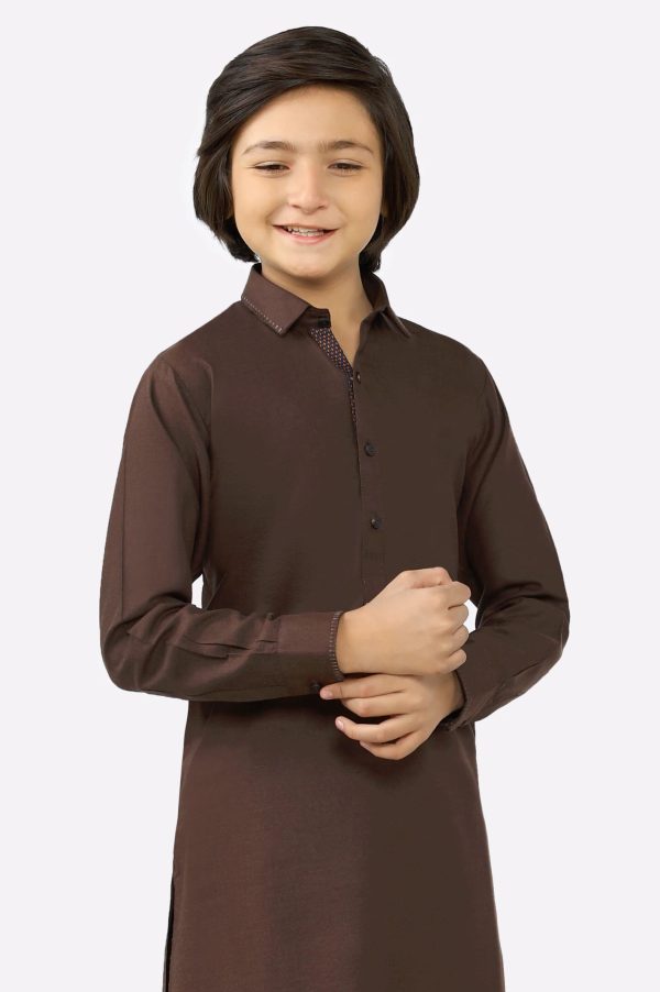 Brown Boys Kameez Shalwar For Sale