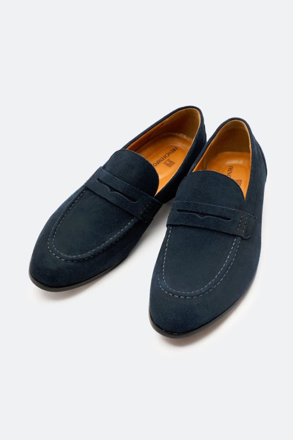 Navy Formal Mocassins Shoes Sale