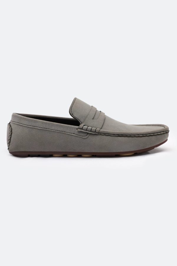 Grey Moccasins Casual Shoes Supply