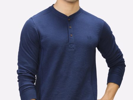 Navy Blue Full Sleeves T-Shirt Supply