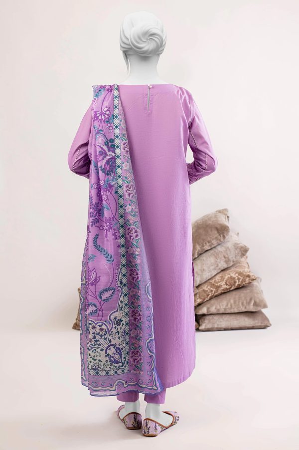 Light Purple Embroidered 3PC Unstitched Online