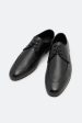 Black Derby Lace Up Formal Shoes Hot on Sale