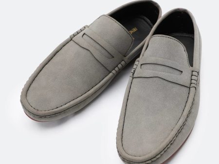 Grey Moccasins Casual Shoes Supply