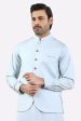 Light Blue Shalwar Kameez with Waistcoat Cheap