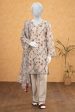 Light Beige Shiffli Printed 3PC Unstitched Fashion