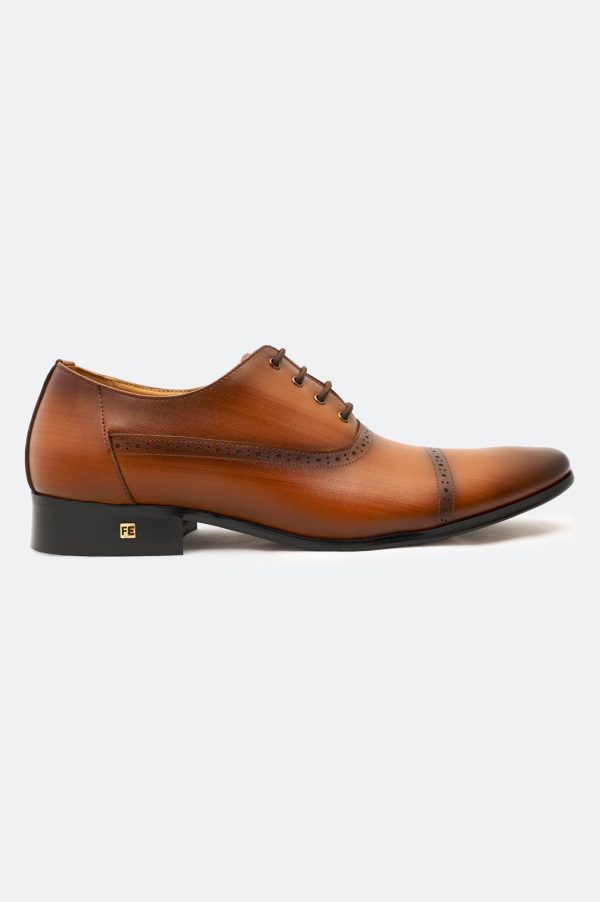 Tan Formal Oxford Shoes Online Hot Sale