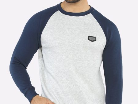 Heather Grey Badge Sweatshirt Cheap