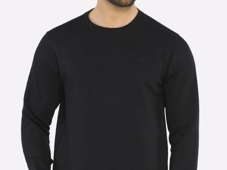 Black Round Neck Sweatshirt Online Sale