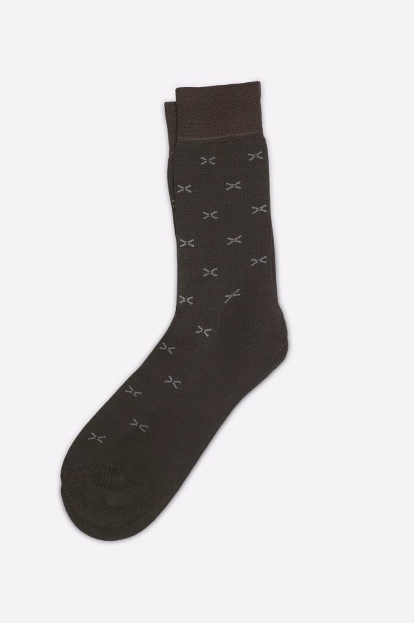 Dark Brown Long Socks Supply