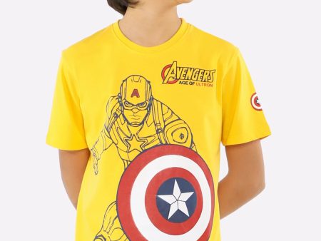 Captain America Graphic Printed T-Shirt Fashion