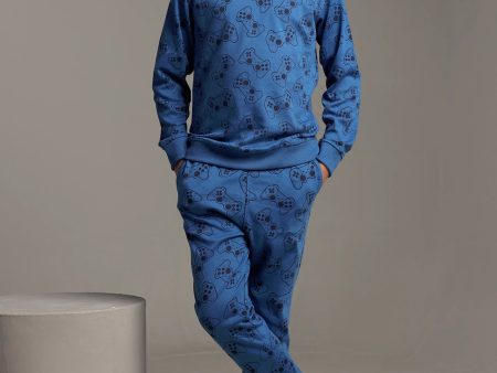 Royal Blue Boys Sweatshirts With Trouser Cheap