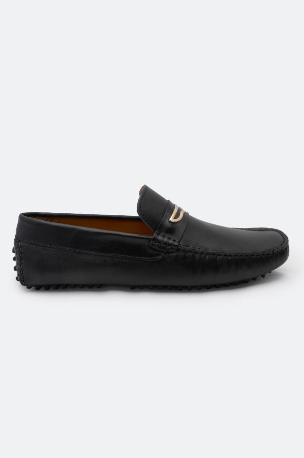 Black Casual Moccasins Shoes Online now