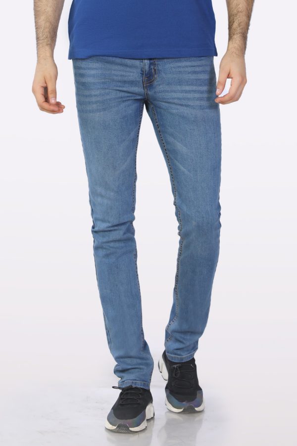 Light Blue Slim Fit Jeans For Discount