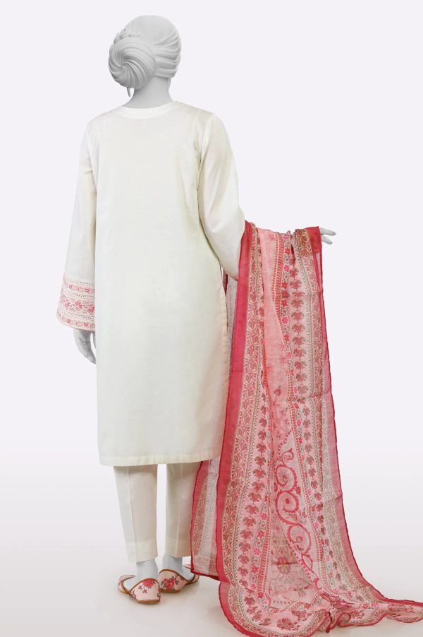 Cream Embroidered 3PC Unstitched Online now