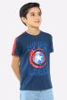 Captain America Printed T-Shirt Sale