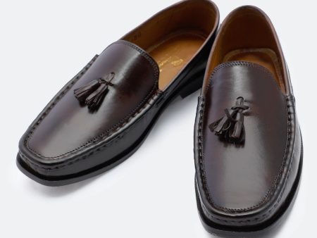 Brown Monk Tassel Formal Shoes For Cheap