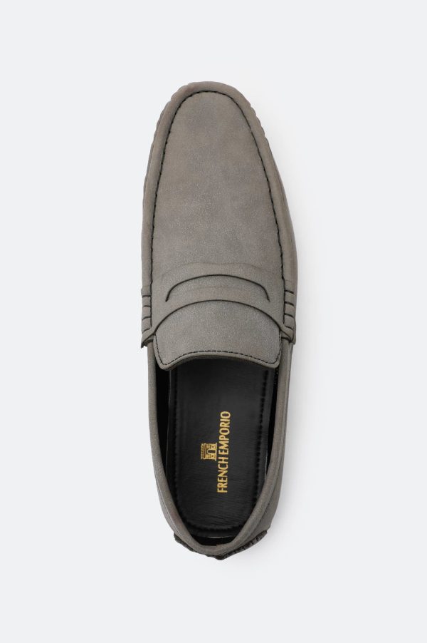 Grey Moccasins Casual Shoes Supply