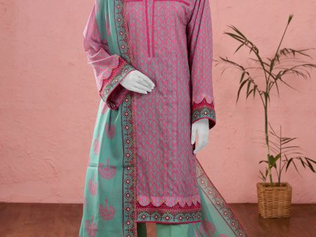 Green Printed Unstitched Kurti With Dupatta Fashion