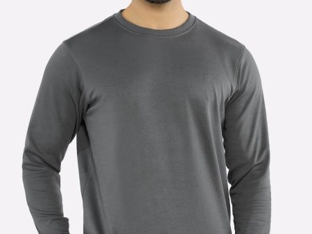 Crew Neck Plain Sweatshirt Online Sale