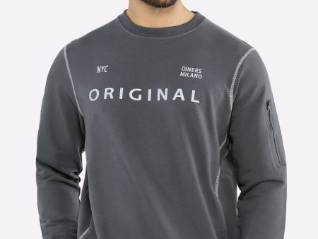 Printed Crew Neck Sweatshirt For Cheap