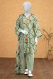 Green Printed Unstitched Shirt & Dupatta Discount