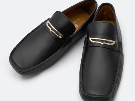 Black Casual Moccasins Shoes Online now