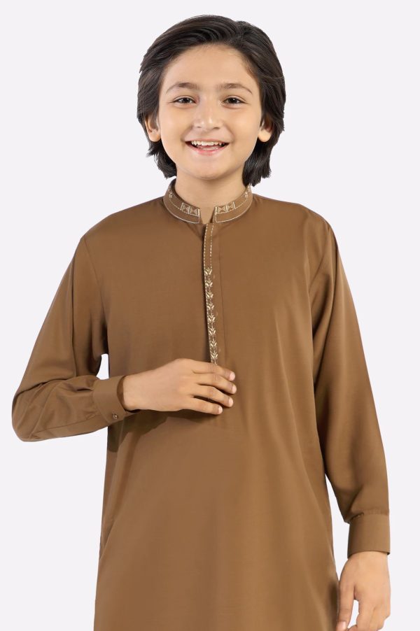 Brown Teens Kurta Pajama Supply