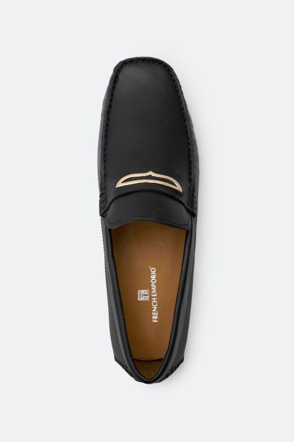 Black Casual Moccasins Shoes Online now